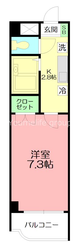 サニープラザ 306号室 間取り