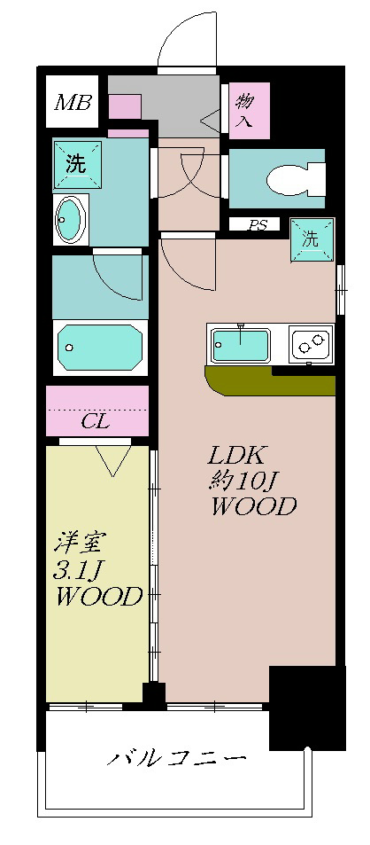 アン･ボルヌ 間取り図