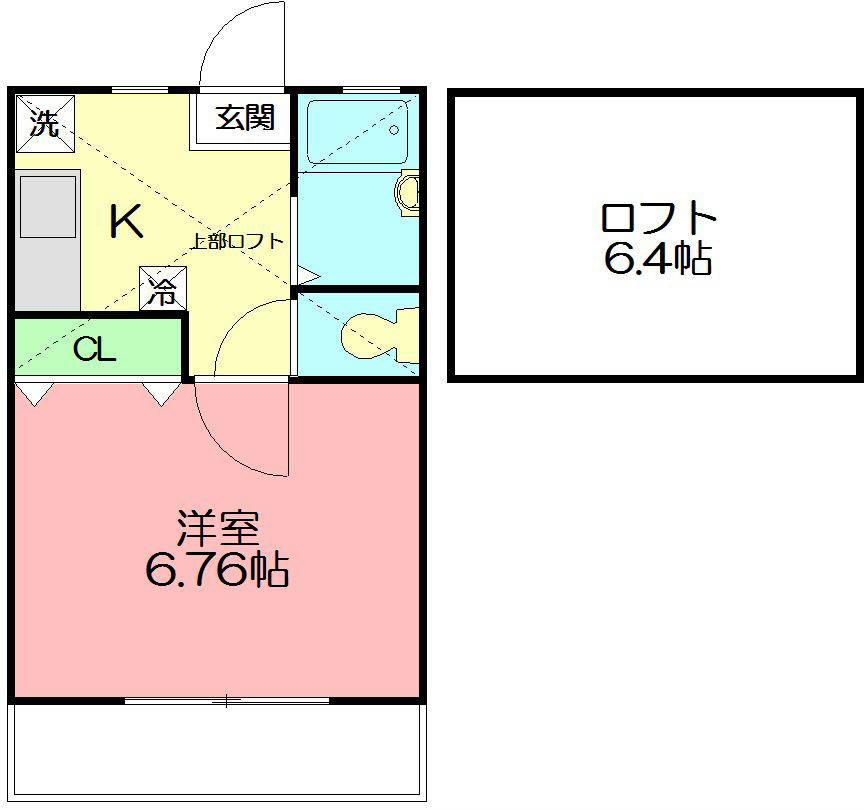 シャローム湘南  201号室 間取り