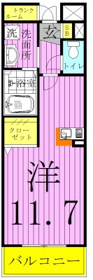 103号室 間取り