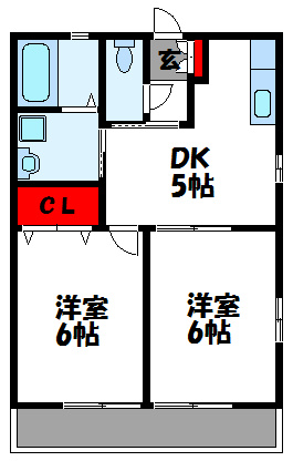 コンフォートⅠ 201号室 間取り
