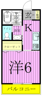 ＣＥＲＥＺＡ　セレーサ 101号室 間取り