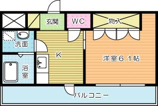 メルヴェール・ヒロ  302号室 間取り