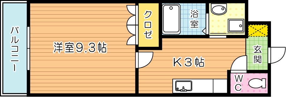ＮＨサンハイム  202号室 間取り
