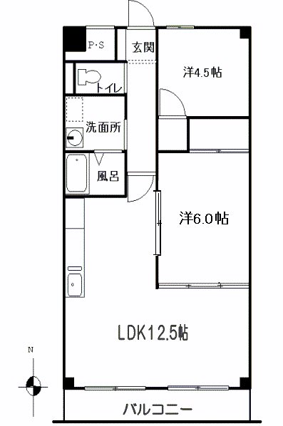 セトル本郷台Ⅱ   504号室 間取り
