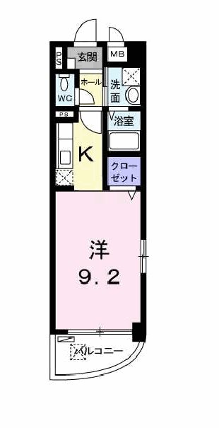 コンフォート　本町 間取り図