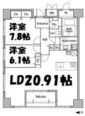 グラン・アベニュー栄 間取り図