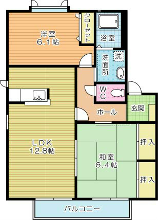 エティンセラー２１　Ｃ棟  202号室 間取り