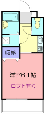 グラナーダ湘南 205号室 間取り