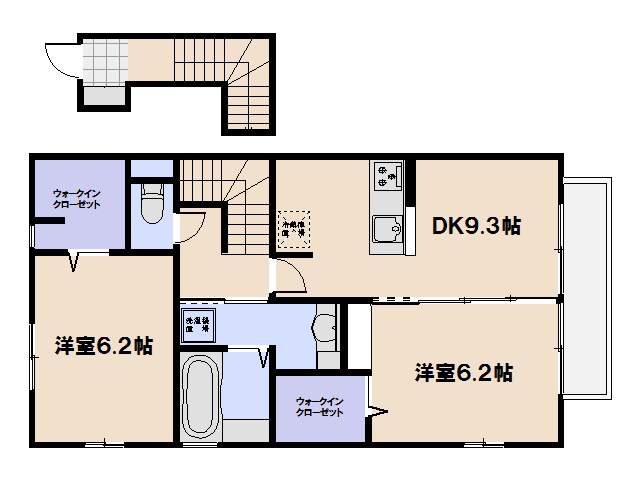 グランラフィーネ B棟 202号室 間取り