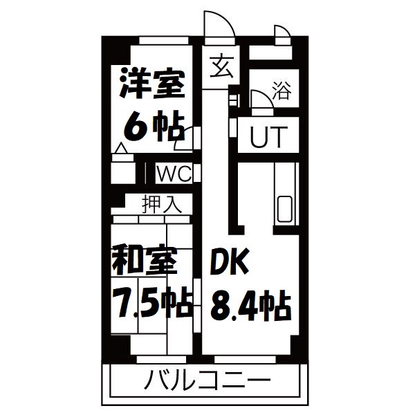 グレース堀田 間取り図
