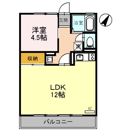 ミリアハイムⅡ 間取り図