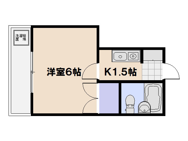 森川ビル 402号室 間取り