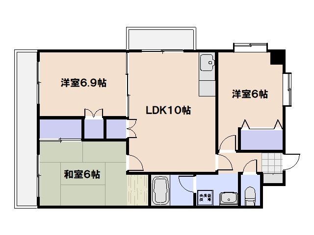 シャルマンヴィル新宮 802号室 間取り