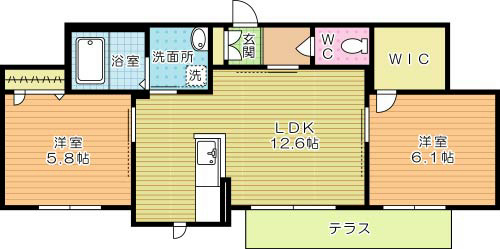 クロシェット 間取り図