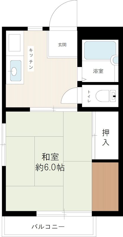 グリーンハイツ 0102号室 間取り