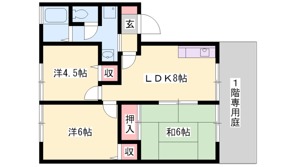 グランドゥール殿元 間取り図