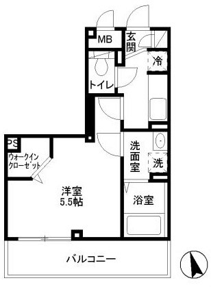 ロイヤルフレア・M 206号室 間取り