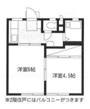 メゾンカミーリア  202号室 間取り