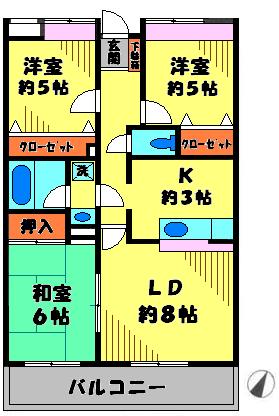 新百合ヶ丘ピア池尻Ⅱ 間取り図