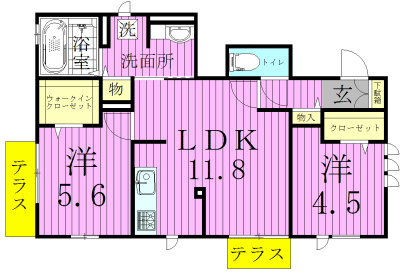 101号室 間取り