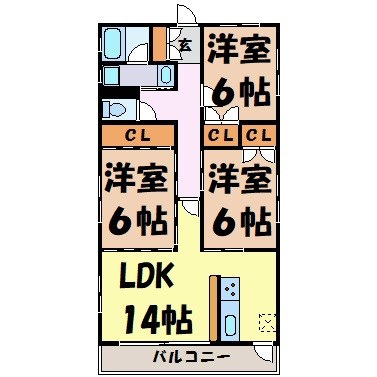 ビラ三秀上前津 間取り図