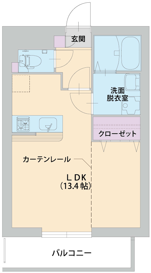 ソラーナ桜台 203号室 間取り