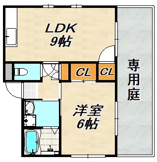コンフォート名谷Ⅲ 間取り図