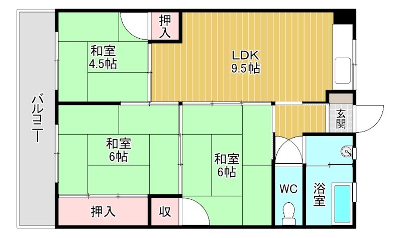 小堺ビル 302号室 間取り