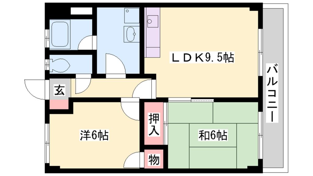 ファイブリーフ東加古川 間取り図