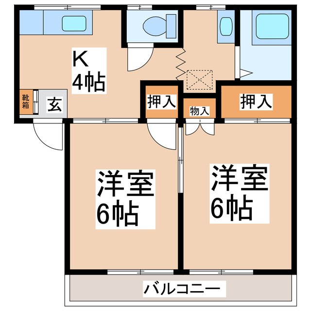 ベルメゾン丸山PART１A棟 間取り