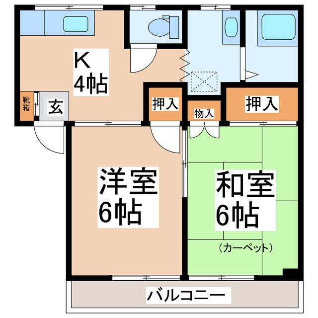 ベルメゾン丸山PART１A棟 間取り