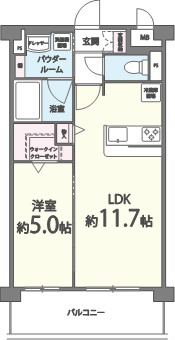 グランディールブライトⅡ 間取り図