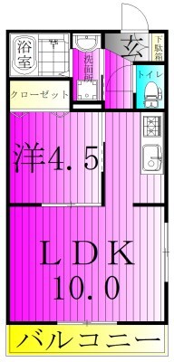 カーサフェリーチェ 201号室 間取り