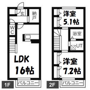 月見坂ハイム 間取り図