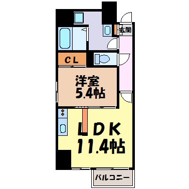 レジディア久屋大通Ⅱ 間取り図