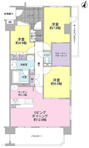 メゾン・グランツ藤枝前島 間取り