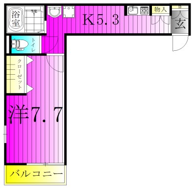 プリマカーサ 302号室 間取り
