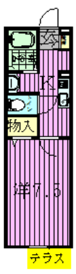 106号室 間取り