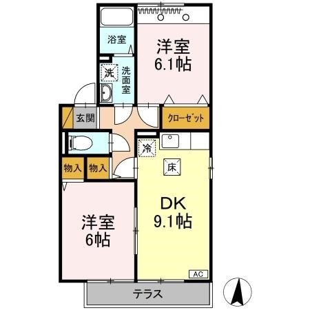 101号室 間取り