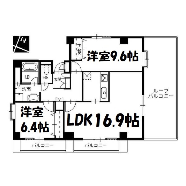 ケイジェイレジデンス覚王山 間取り図
