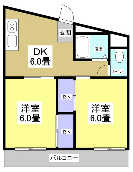 409号室 間取り