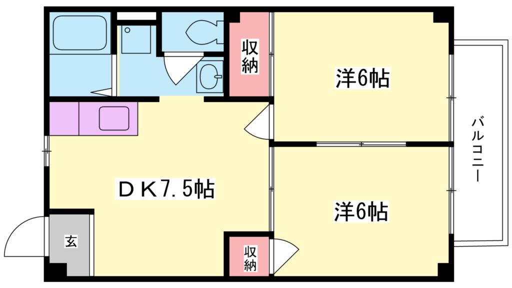 コスモヴィレッジ 間取り図
