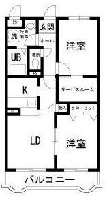 ソレイユ 102号室 間取り