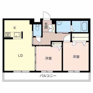 シャーメゾン粟津 間取り図