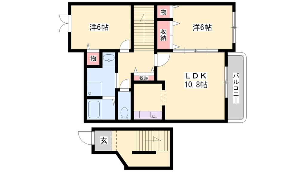 コモドジラソーレ 間取り図