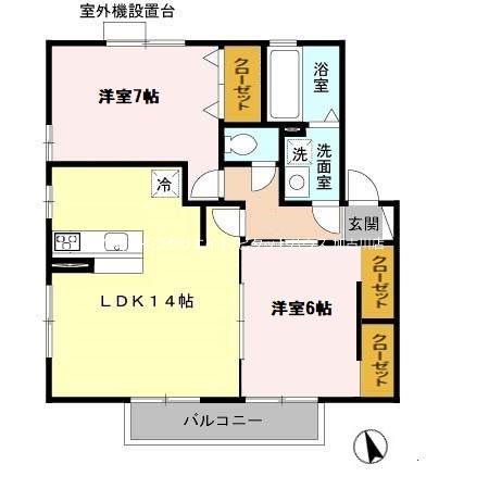 ローテローゼ自由が丘 間取り図