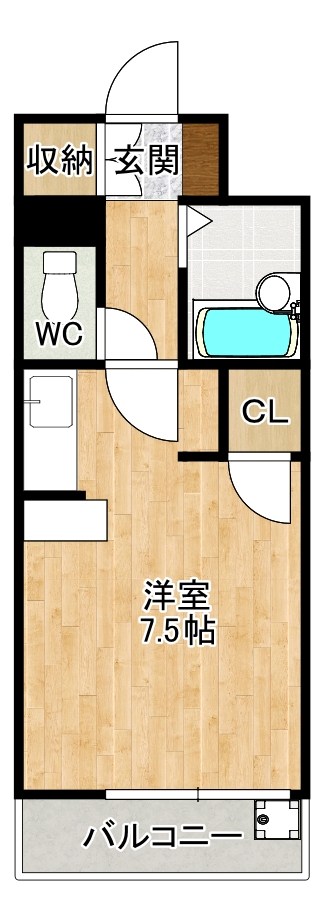 パークサイド６０ 203号室 間取り
