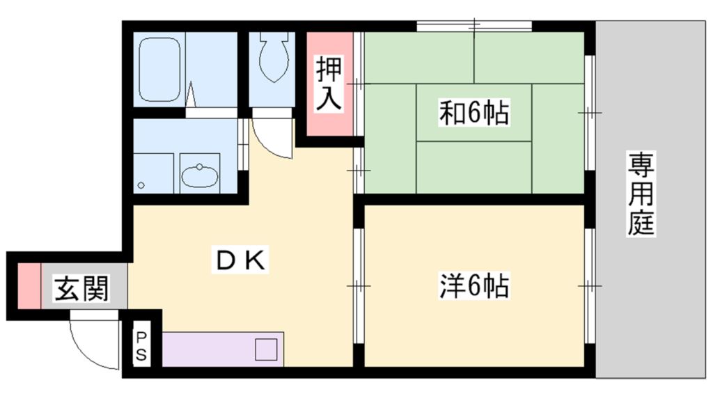 ＫＬＣ曽根ハイツ 間取り図