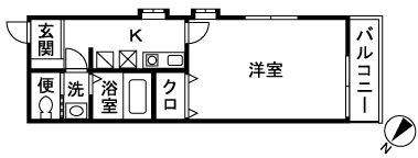 ミル　シャンブル  101号室 間取り
